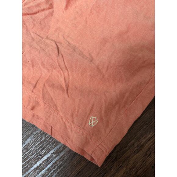Zanerobe Mens Orange Linen Shorts - Picture 3 of 6
